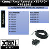 Xtenzi Amplifier Bass Volume Knob Control Remote XTBR40 Compatible with Skar Audio Select Models: SKv2-1500.1D,SKv2-2500.1D,SKv2-3500.1D,SKv2-4500.1D,SK-2500.1D,SK-3500.1D,SK-4500.1D,
