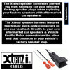 Xtenzi 2 Pair Car Speaker Harness Set Compatible with Ford, GMC, Chevrolet Vehicles