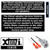 Xtenzi 2 Pair Car Speaker Harness Set Compatible with Toyota 1989-2003 Vehicles