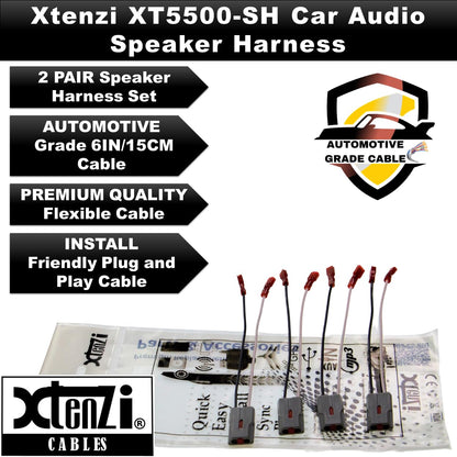 Xtenzi 2 Pair Car Speaker Harness Set Compatible with Ford, Mercury Vehicles