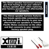 Xtenzi 2 Pair Car Audio Speaker Harness Set Compatible with Toyota, Hyundai, Isuzu Vehicles
