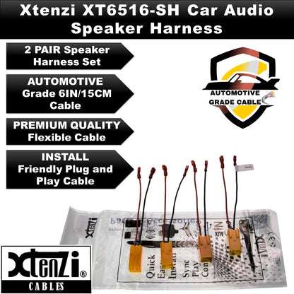 Xtenzi 2 Pair Car Speaker Harness Set Compatible with Ram 2015-2020 Vehicles