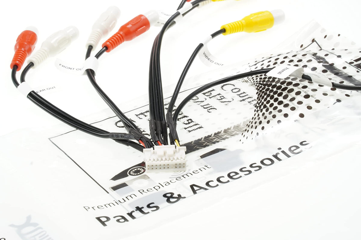 Xtenzi 20Pin AV RCA Cord Assembly Harness Car Audio Video Compatible with JVC Kenwood KW-NT300 KW-NT310 KW-NT500HDT KW-NT510HDT KW-NT700 KW-NT800HDT KW-NT810HDT - XT91915