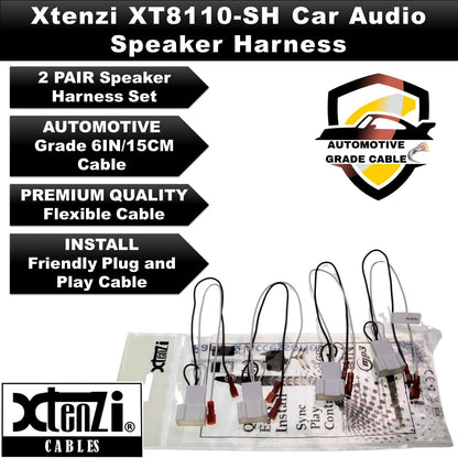 Xtenzi 2 Pair Car Speaker Harness Set Compatible with Toyota, Subaru 2018-2020 Vehicles