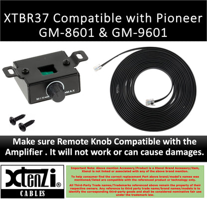 Xtenzi Amplifier Bass Volume Knob Control Remote XTBR37 Compatible with Pioneer Select Models: GM-8601 GM-9601