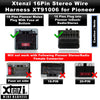 Xtenzi 16Pin Car Radio Power Wire Harness Connector Compatible with Pioneer AVH200BT AVH100DVD AVHP4300DVD AVHP4200DVD - XT91006