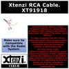 Xtenzi RCA Cord Assembly Harness Car Audio Video Compatible with Pioneer AVH240EX, AVH241EX, DMH130BT, DMH240EX, DMH241EX, DMH340EX, DMH341EX, DMH342EX