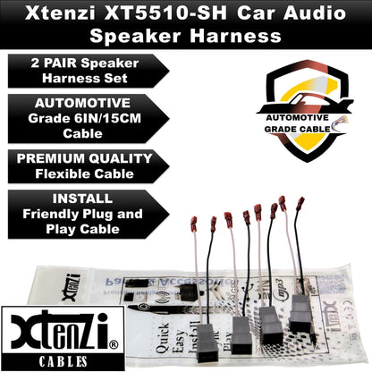 Xtenzi 2 Pair Car Speaker Harness Set Compatible with Ford, Mercury, Chrysler Vehicles