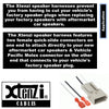 Xtenzi 2 Pair Car Speaker Harness Set Compatible with Ford, Mercury, Mazda Vehicles