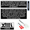 Xtenzi 2 Pair Car Speaker Harness Set Compatible with Chevrolet, Hyundai, Kia Vehicles