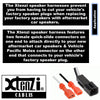 Xtenzi 2 Pair Car Audio Speaker Harness Set Compatible with Chevrolet, Dodge, Geo Vehicles