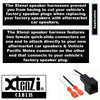 Xtenzi 2 Pair Car Speaker Harness Set Compatible with Nissan 2000-2020 Vehicles