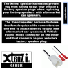 Xtenzi 2 Pair Car Audio Speaker Harness Set for Select Hyundai, Kia Vehicles