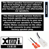 Xtenzi 2 Pair Car Audio Speaker Harness Set for Select Ram, Jeep, Dodge Vehicles