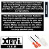 Xtenzi 2 Pair Car Audio Speaker Harness Set for Select Toyota 2000-2006 Vehicles