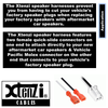 Xtenzi 2 Pair Car Audio Speaker Harness Set for Toyota 2002-2004 Vehicles
