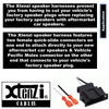 Xtenzi 2 Pair Car Audio Speaker Harness Set for Volkswagen, Porsche Vehicles