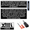 Xtenzi 2 Pair Car Audio Speaker Harness Set for Select Audi 1996-2003 Vehicles