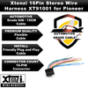 Xtenzi 16Pin Car Radio Power Wire Harness Connector for Pioneer DEH-P7600MP DEH-P4500M - XT91001