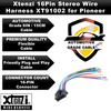 Xtenzi 16Pin Car Radio Power Wire Harness Connector for Pioneer YDP5022 CDE6124 CDP1017 CDE7060 CDP7154 XDE7008 - XT91002