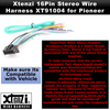 Xtenzi 16Pin Car Radio Power Wire Harness Connector for Pioneer AVH-P2300DVD, AVH-P3200BT - XT91004