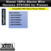 Xtenzi 16Pin Car Radio Power Wire Harness Connector for Pioneer AVH-P2300DVD, AVH-P3200BT - XT91004