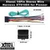 Xtenzi 16Pin Car Radio Power Wire Harness Connector for Pioneer AVH-P2300DVD, AVH-P3200BT - XT91004