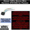 Xtenzi 16Pin Car Radio Wire Harness Connector for Pioneer EHP730 DEHP7300 DEHP7400MP DEHP640 DEHP6400 FHP4000 FHP4100 - XT91008