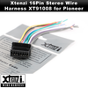 Xtenzi 16Pin Car Radio Wire Harness Connector for Pioneer EHP730 DEHP7300 DEHP7400MP DEHP640 DEHP6400 FHP4000 FHP4100 - XT91008