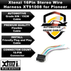 Xtenzi 16Pin Car Radio Wire Harness Connector for Pioneer EHP730 DEHP7300 DEHP7400MP DEHP640 DEHP6400 FHP4000 FHP4100 - XT91008