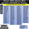 Xtenzi 16Pin Car Radio Wire Harness Connector for Pioneer EHP730 DEHP7300 DEHP7400MP DEHP640 DEHP6400 FHP4000 FHP4100 - XT91008