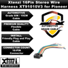 Xtenzi 16Pin Car Radio Power Wire Harness Connector for Pioneer DEHP8400BH DEH80PRS DEHP7400HD - XT91010V3