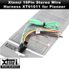 Xtenzi 16Pin Car Radio Power Wire Harness Connector Compatible with Pioneer FHX720BT FHX520UI FH-X520UI FH-X720BT FH-X721BT - XT91011