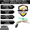 Xtenzi 16Pin Car Radio Power Wire Harness Connector Compatible with Pioneer FHX720BT FHX520UI FH-X520UI FH-X720BT FH-X721BT - XT91011