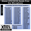 Xtenzi Microphone 2.5mm Mic XT91501B for Pioneer DEH80PRS AVH200BT AVHX3500BHS AVHX2500BT
