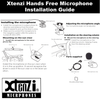 Xtenzi Microphone 2.5mm Mic XT91501B for Pioneer DEH80PRS AVH200BT AVHX3500BHS AVHX2500BT