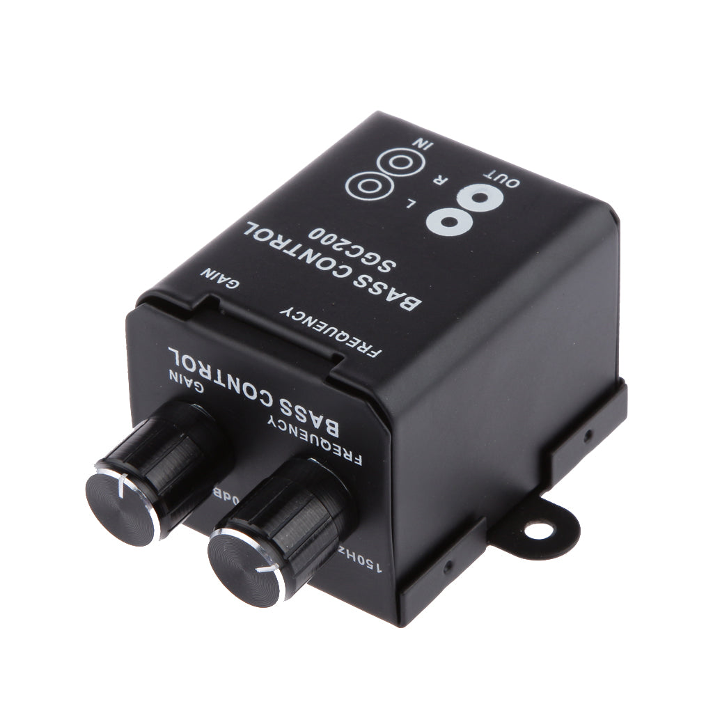 Xtenzi Universal Dual Level Volume Gain Amplifier Bass Knob XTBR10 RCA Audio