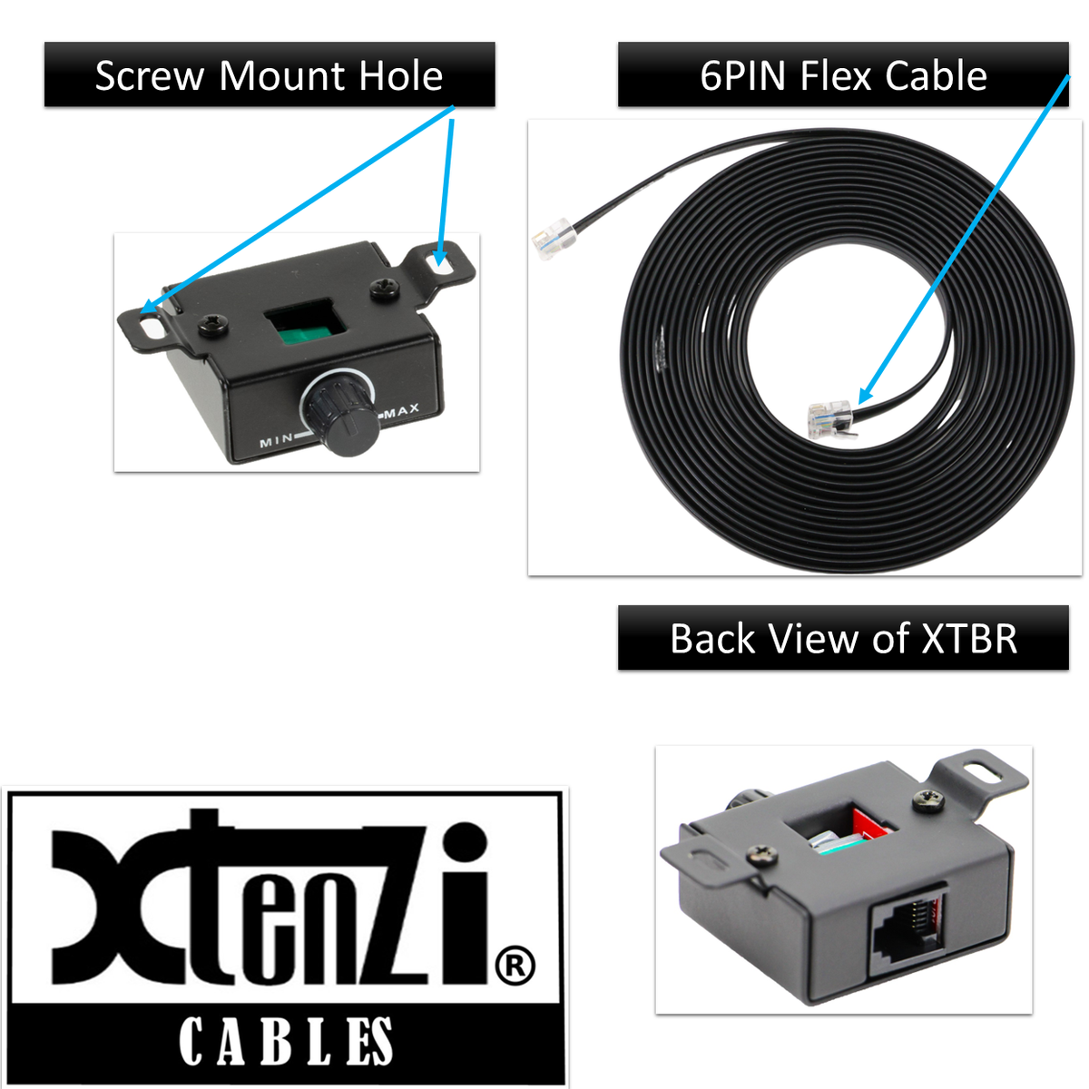 Xtenzi Replacement Wire Bass Boost Remote KnobXTBR16 for Hertz HRC HCP Amplifier