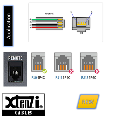 Xtenzi Volume Knob Control Amp Bas Remote XTBR23 for Pioneer GM-D8701 GM-D8704
