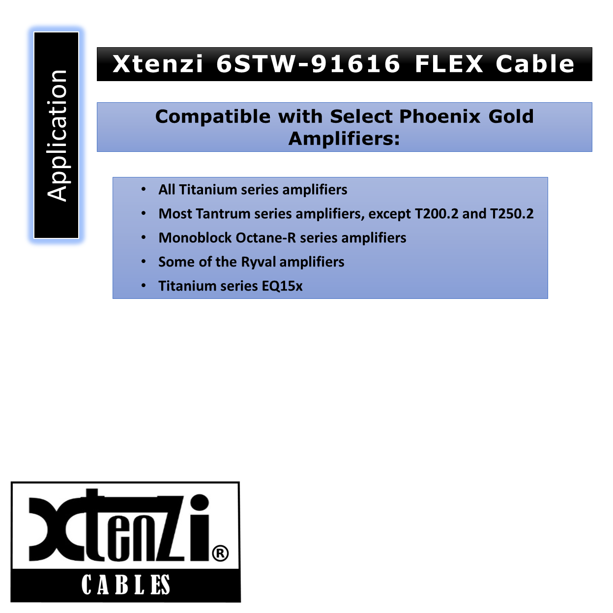 Xtenzi 6 Pin Remote Bass Boost Knob 15 FT Flex Cable for Phoenix Gold Amplifier
