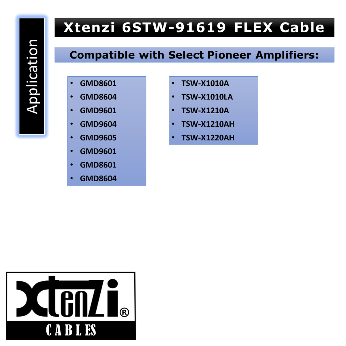 Xtenzi 6Pin Flex Cable 15 FT Wire For Remote Bass Boost Knob Pioneer Amplifier