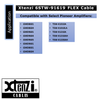 Xtenzi 6Pin Flex Cable 15 FT Wire For Remote Bass Boost Knob Pioneer Amplifier