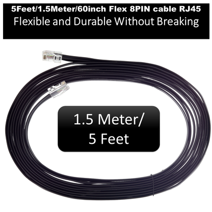 Xtenzi 8Pin Bass Knob 5FT Cable for Hifonics HFR-3 HFR-31 BRUTUS HFI TXI ZRX ZXI