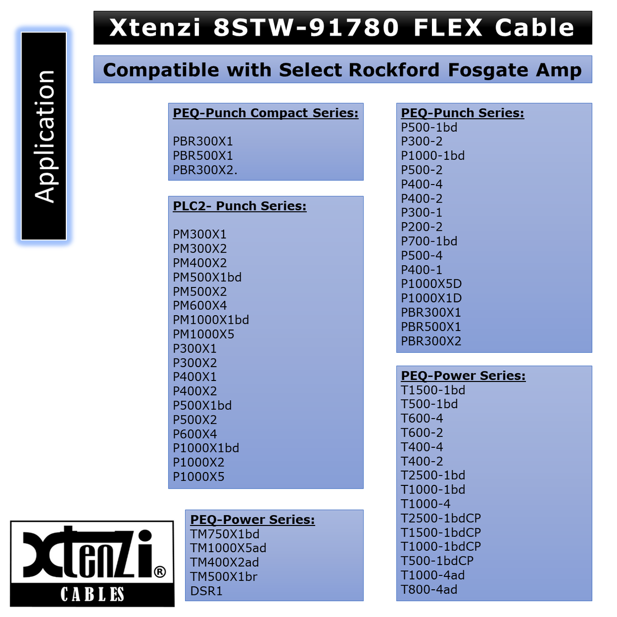 Xtenzi 8Pin Bass Knob 25FT Cable for Rockford Fosgate PEQ PPB1 PB1 PLC2Amplifier