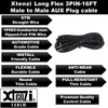 Xtenzi 3Pin 15FT Jack Bass Knob Cable for Rockford Fosgate Prime PLC Amplifiers