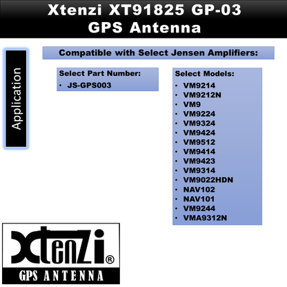 Xtenzi GPS Antenna XT91825 for Jensen VM9214 VM9212N VM9 VM9224 VM9324 NAV102 - image 9