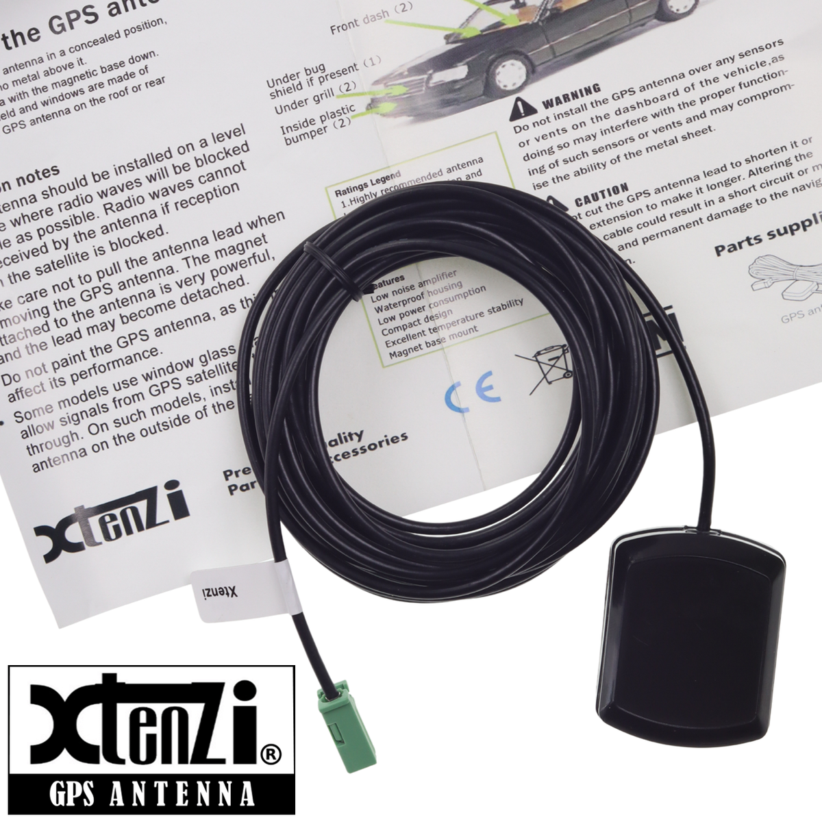 Xtenzi GPS Antenna XT91830-L2 for Pioneer AHW4400NEX AVIC8201NEX AVICW6600NEX - image 3
