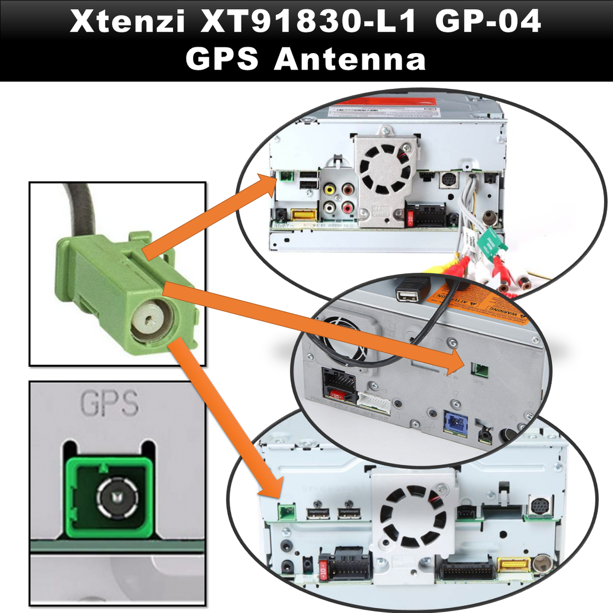 Xtenzi GPS Antenna XT91830-L2 for Pioneer AHW4400NEX AVIC8201NEX AVICW6600NEX - image 6