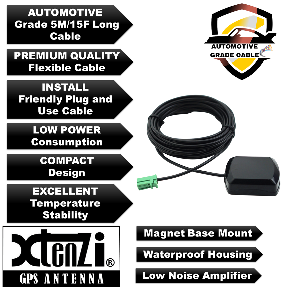 Xtenzi GPS Antenna XT91830-L2 for Pioneer AHW4400NEX AVIC8201NEX AVICW6600NEX - image 8