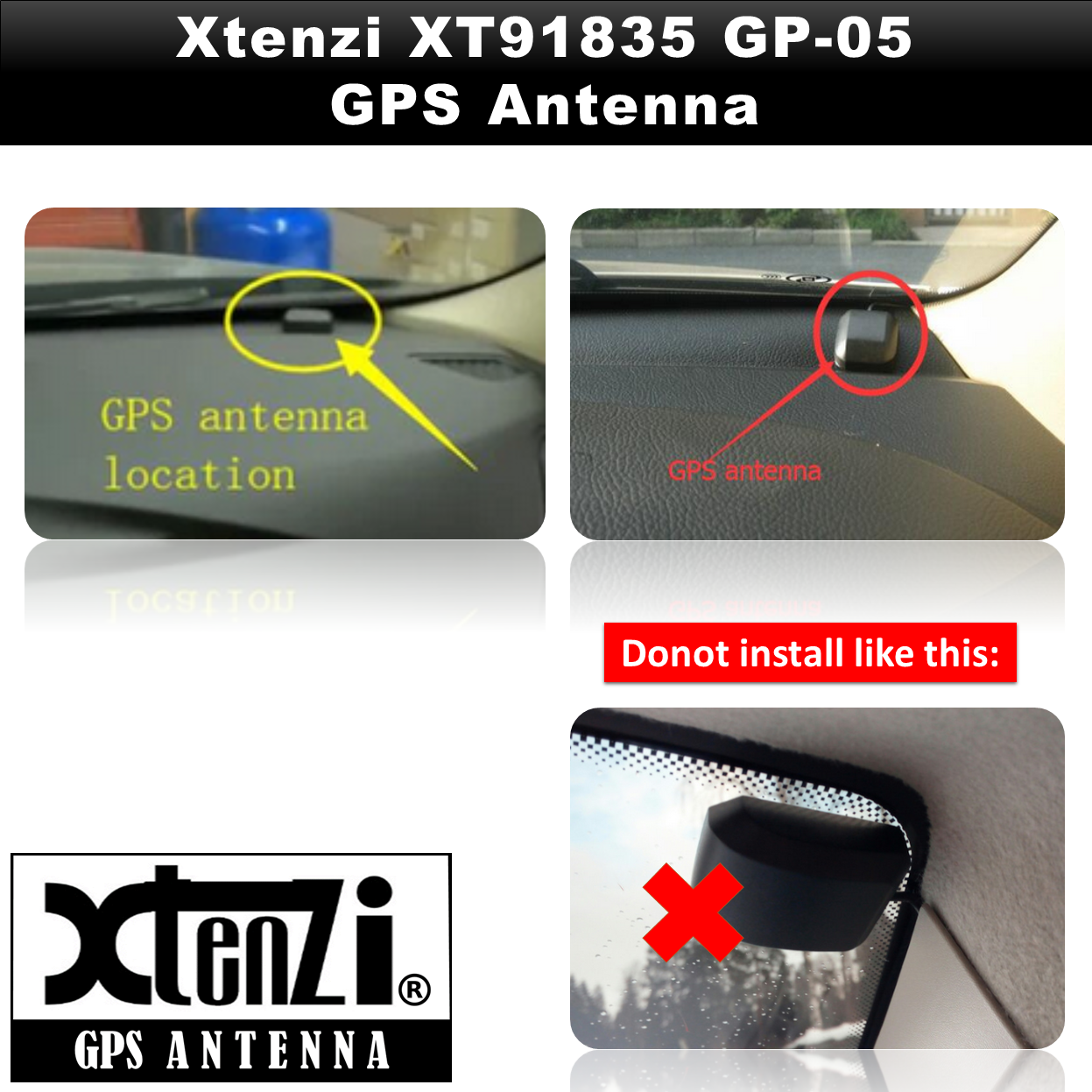 Xtenzi GPS Active Antenna XT91835 for Clarion NX500 NX501 NP400 NX602 NX702